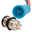 Bluewater 22mm Push Button Switch - Off/On Contact - Blue/Red LED - 4' Lead - Kesper Supply