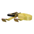 CURT 27&#39; Yellow Cargo Strap w/Flat Hooks - 3,333 lbs - Kesper Supply