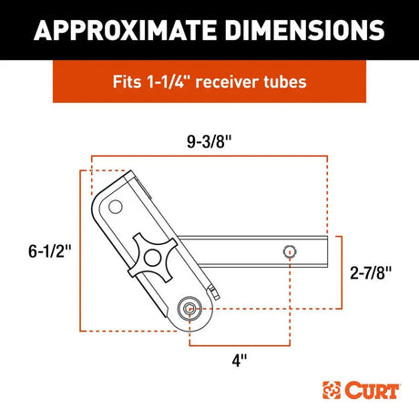 CURT ActiveLink 1-1/4" Receiver Shank - Up to 3500 lbs - Kesper Supply