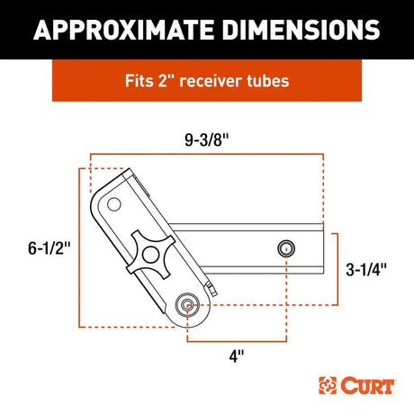 CURT ActiveLink 2" Receiver Shank - Up to 5000 lbs - Kesper Supply