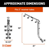 CURT ActiveLink Ultra Series Bike Rack - 4 Bikes Up to 180 lbs - Kesper Supply