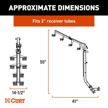 CURT ActiveLink Ultra Series Bike Rack - 4 Bikes Up to 180 lbs - Kesper Supply