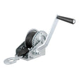 CURT Hand Crank 900 lb. Winch w/15&#39; Strap &amp; 6-1/2" Handle - Kesper Supply