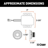 CURT Spectrum Brake Control In-Dash Mount - Kesper Supply