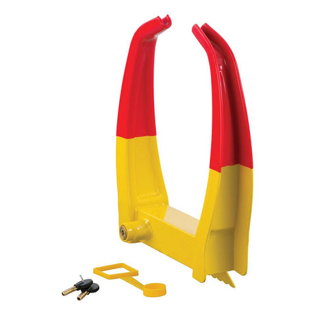 CURT Wheel Chock Lock - Yellow - Kesper Supply