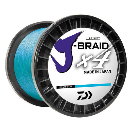 Daiwa J-BRAID x4 Braided Line - 30 lbs - 300 yds - Island Blue - Kesper Supply