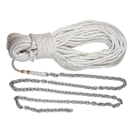 Lewmar Anchor Rode 5' of 1/4" G4 Chain &amp; 100' of 1/2" Rope w/Shackle - Kesper Supply