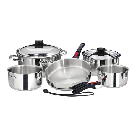 Magma 10 Piece Induction Cookware Set - Stainless Steel - Kesper Supply