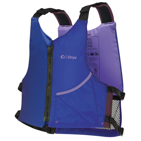 Onyx Universal Paddle PFD Life Jacket - Adult - Blue/Purple - Kesper Supply