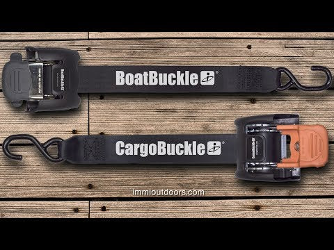 BoatBuckle Kwik-Lok Transom Tie Down - 1" x 4' - Pair