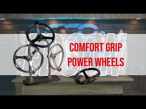 Edson 13" SS Comfort Grip PowerWheel Steering Wheel w/PowerKnob™