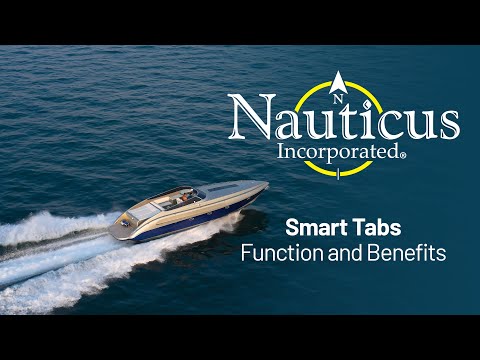Nauticus SX9510-60 Smart Tab SX Composite Trim Tabs 9.5" x 10" - f/15-18' Boat w/60 - 135HP - Black