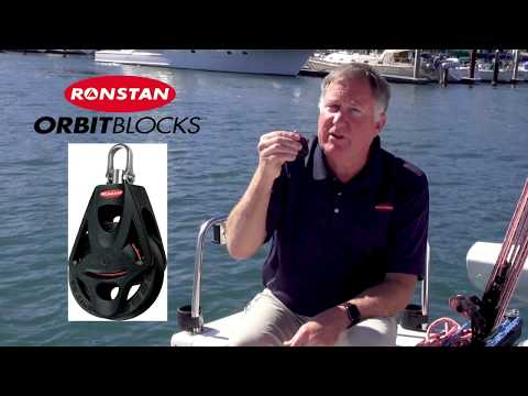 Ronstan Series 25 T-Track - Composite Slide - Series 40 BB Orbit Block™ - Stand Up - Suits 9mm(5/16") Rope