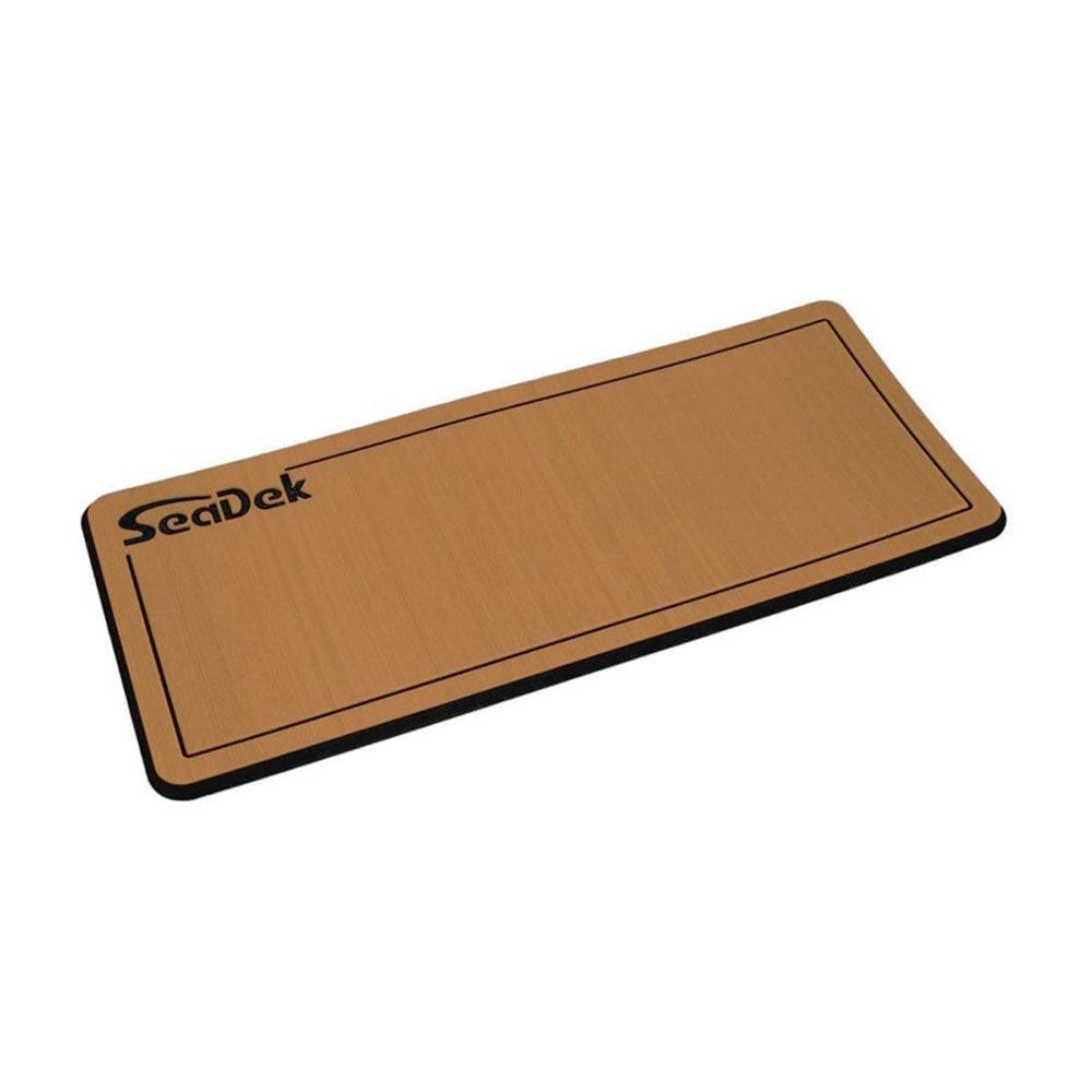 SeaDek 14&rdquo; x 36" 20mm Dual Density Small Helm Pad w/SeaDek Logo - Brushed Texture - Mocha/Black (355.6mm x 914.4mm x 20mm) - Kesper Supply