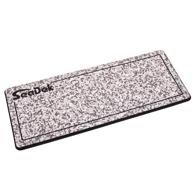 SeaDek 16&rdquo; x 39" 20mm Dual Density Large Helm Pad w/SeaDek Logo - Brushed Texture - Snow Camo/Black (406.4mm x 990.6mm x 20mm) - Kesper Supply