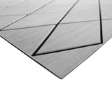 SeaDek 40" x 80" 6mm Two Color Diamond Full Sheet - Brushed Texture - Storm Grey/Black (1016mm x 2032mm x 6mm) - Kesper Supply