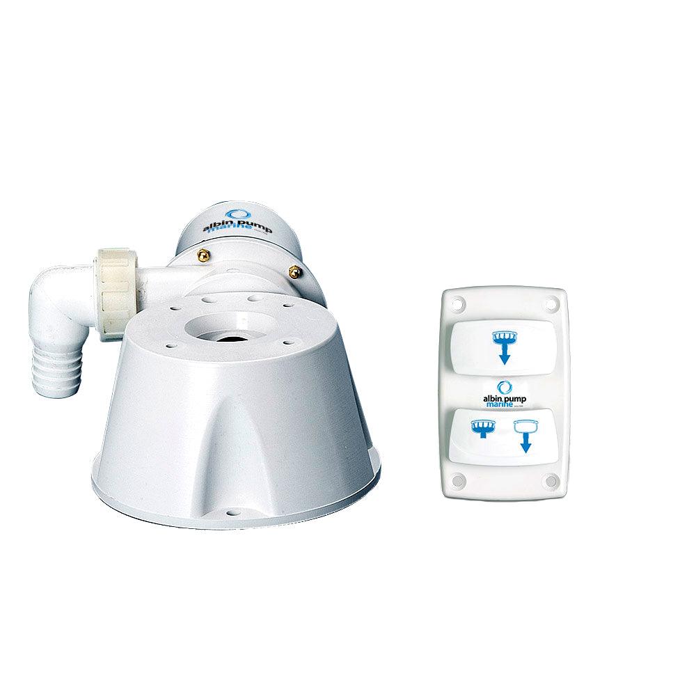 Albin Group Marine Silent Electric Toilet Kit - 12V - Kesper Supply