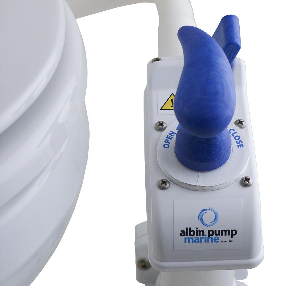 Albin Group Marine Toilet Manual Compact Low - Kesper Supply
