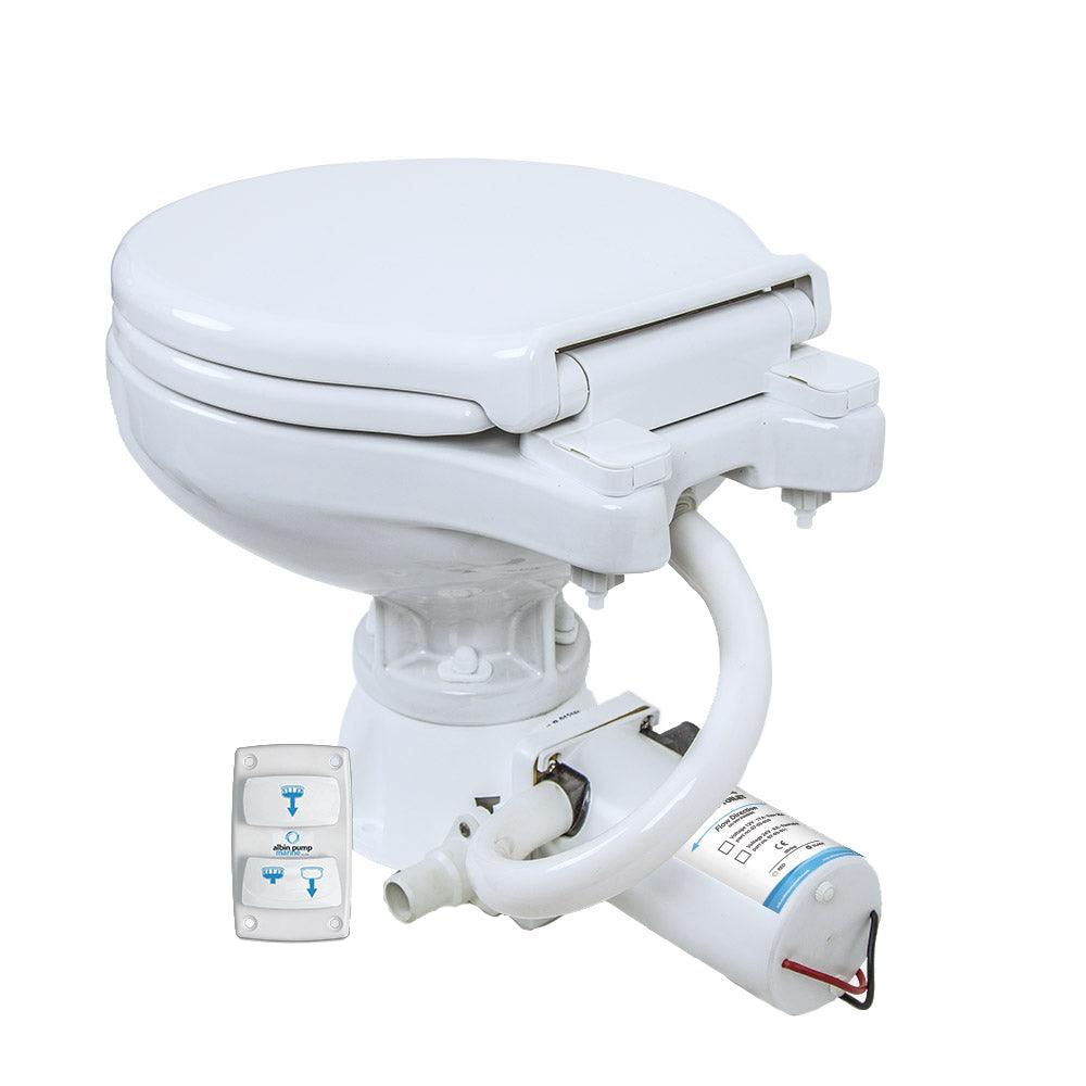 Albin Group Marine Toilet Silent Electric Compact - 24V - Kesper Supply