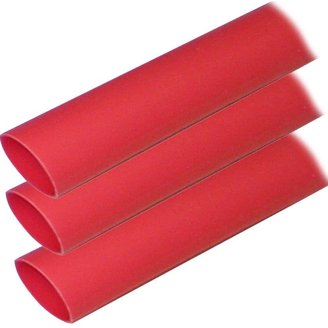 Ancor Adhesive Lined Heat Shrink Tubing (ALT) - 1" x 12" - 3-Pack - Red - Kesper Supply