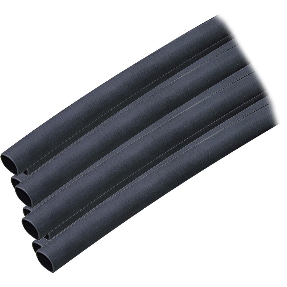 Ancor Adhesive Lined Heat Shrink Tubing (ALT) - 1/4" x 6" - 10-Pack - Black - Kesper Supply