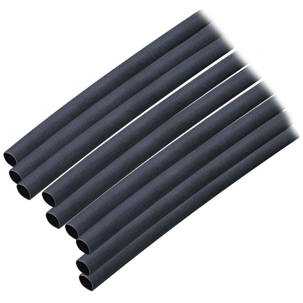 Ancor Adhesive Lined Heat Shrink Tubing (ALT) - 3/16" x 6" - 10-Pack - Black - Kesper Supply