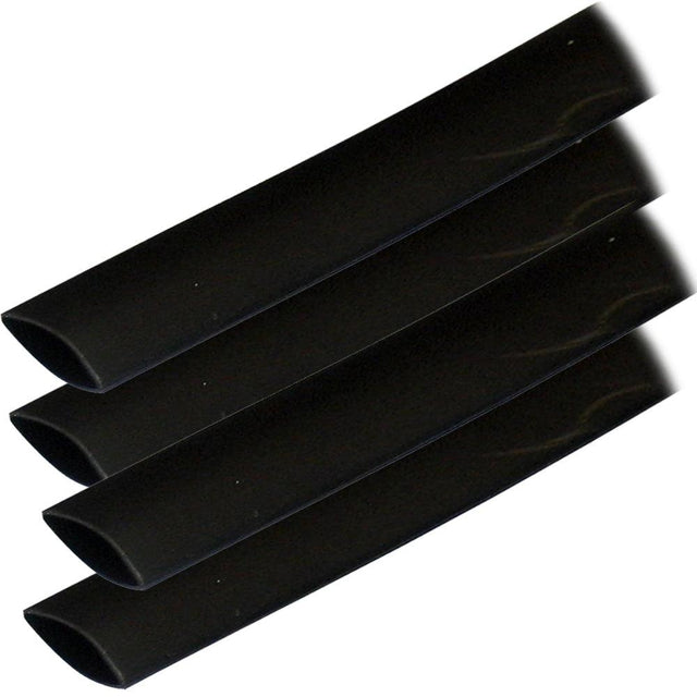 Ancor Adhesive Lined Heat Shrink Tubing (ALT) - 3/4" x 12" - 4-Pack - Black - Kesper Supply