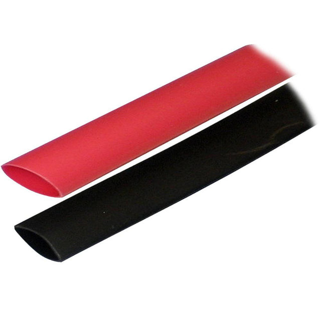 Ancor Adhesive Lined Heat Shrink Tubing (ALT) - 3/4" x 3" - 2-Pack - Black/Red - Kesper Supply