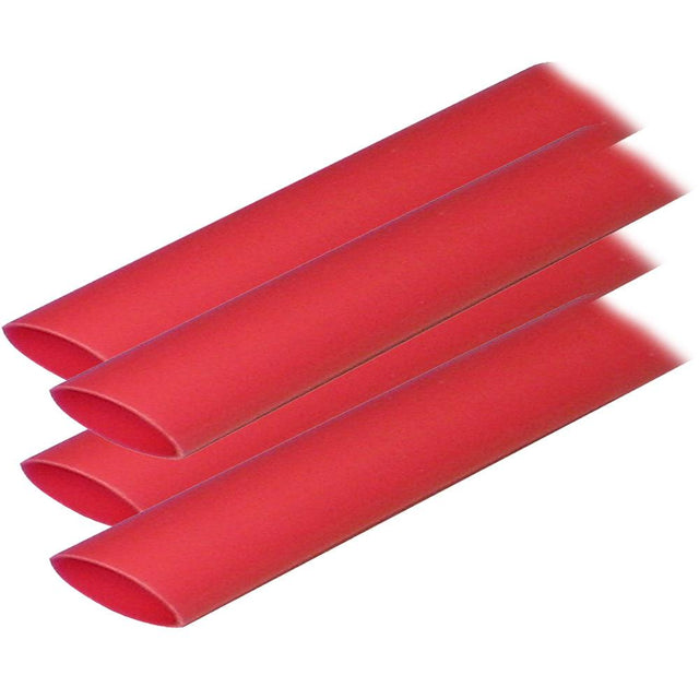 Ancor Adhesive Lined Heat Shrink Tubing (ALT) - 3/4" x 6" - 4-Pack - Red - Kesper Supply