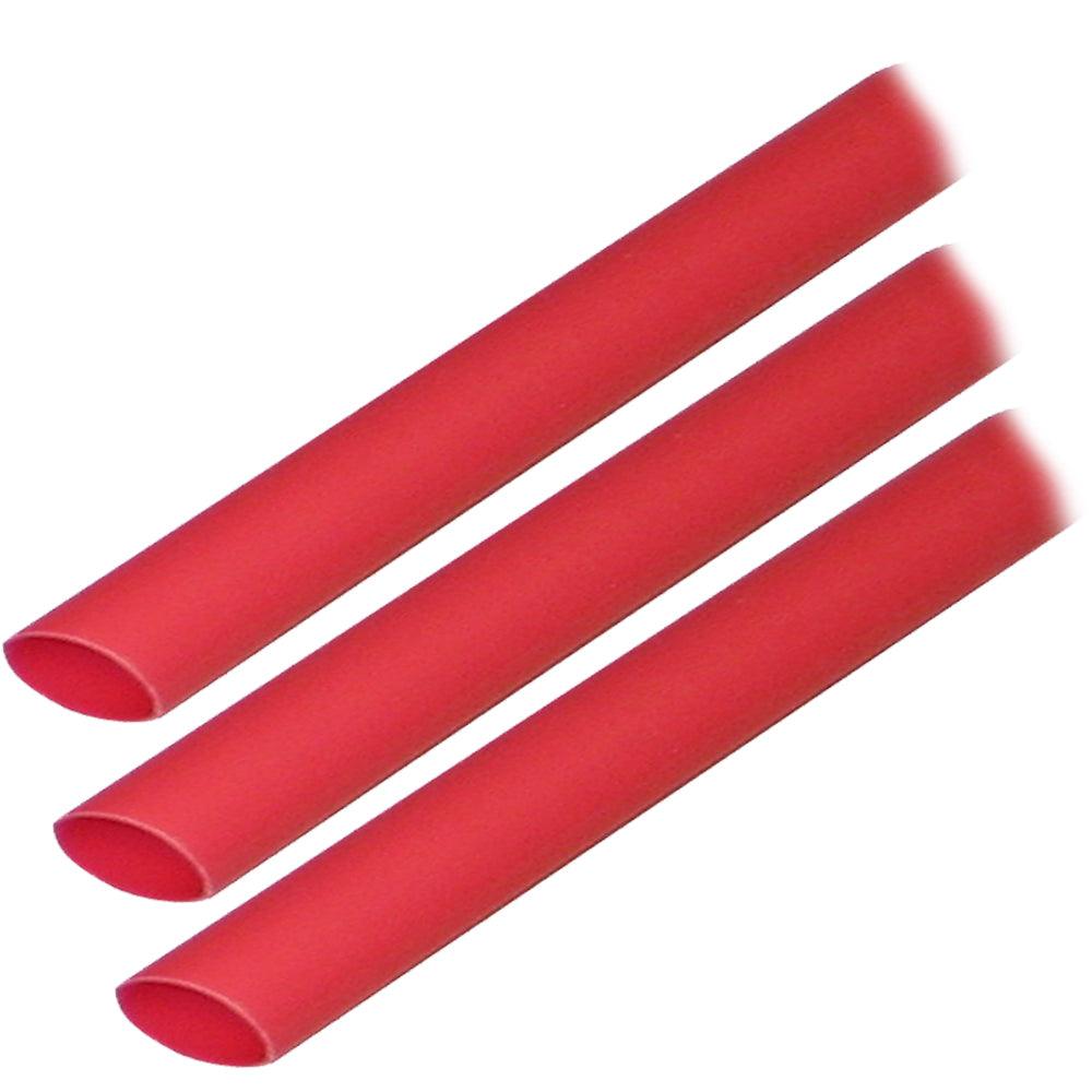 Ancor Adhesive Lined Heat Shrink Tubing (ALT) - 3/8" x 3" - 3-Pack - Red - Kesper Supply