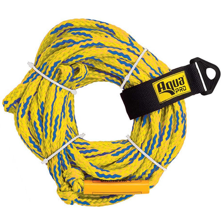 Aqua Leisure 4-Person Floating Tow Rope - 4,100lb Tensile - Yellow - Kesper Supply