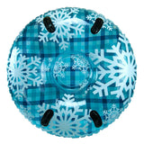 Aqua Leisure 43" Pipeline Sno Clear Top Racer Sno-Tube - Cool Blue Plaid - Kesper Supply