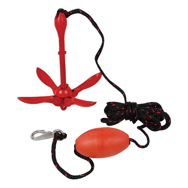 a red object with a black cord and a red object with a black cord