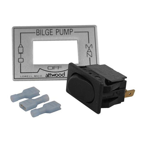 Attwood 3-Way Auto/Off/Manual Bilge Pump Switch - Kesper Supply