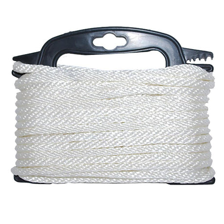 Attwood Braided Nylon Rope - 3/16" x 100' - White - Kesper Supply