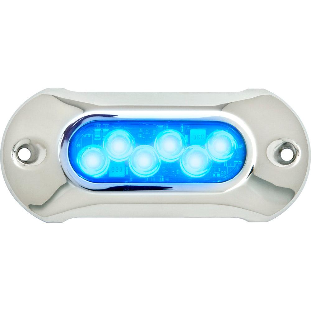 Attwood Light Armor Underwater LED Light - 6 LEDs - Blue - Kesper Supply