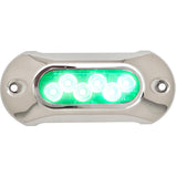 Attwood Light Armor Underwater LED Light - 6 LEDs - Green - Kesper Supply