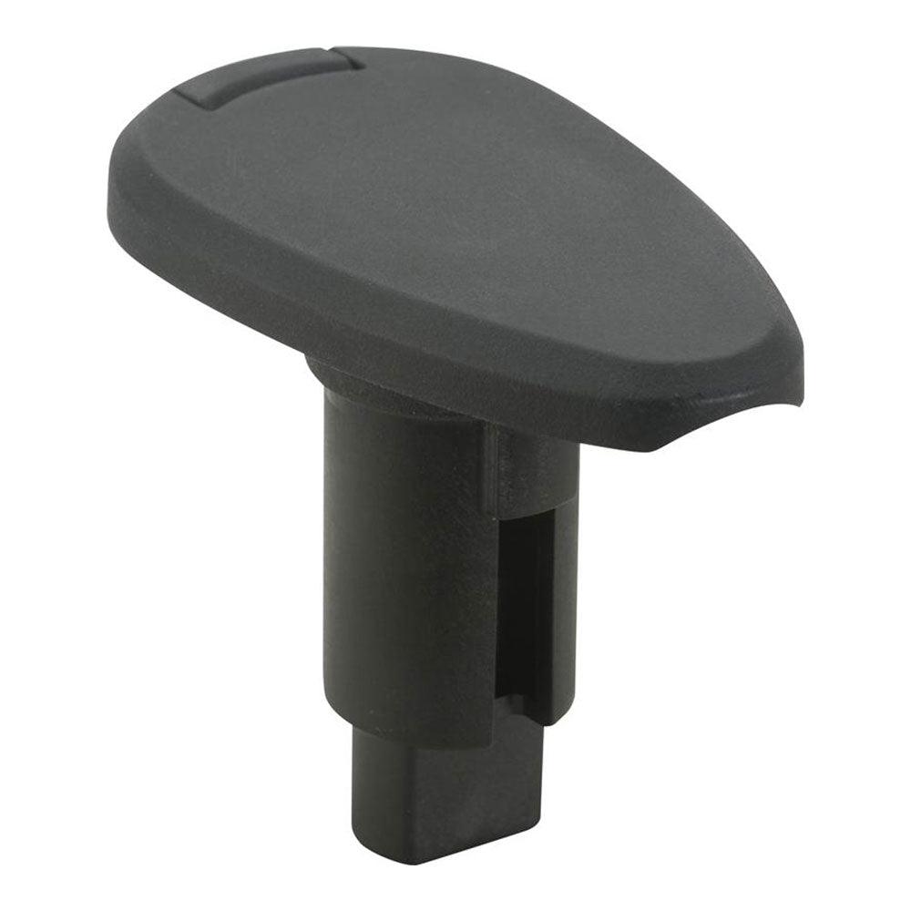 Attwood LightArmor Plug-In Base - 2 Pin - Black - Teardrop - Kesper Supply