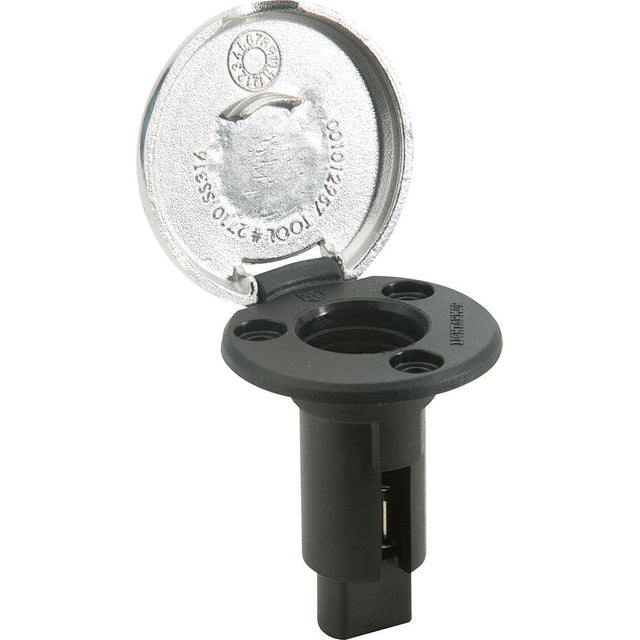 Attwood LightArmor Plug-In Base - 2 Pin - Stainless Steel - Round - Kesper Supply