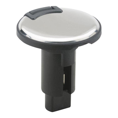 Attwood LightArmor Plug-In Base - 3 Pin - Stainless Steel - Round - Kesper Supply