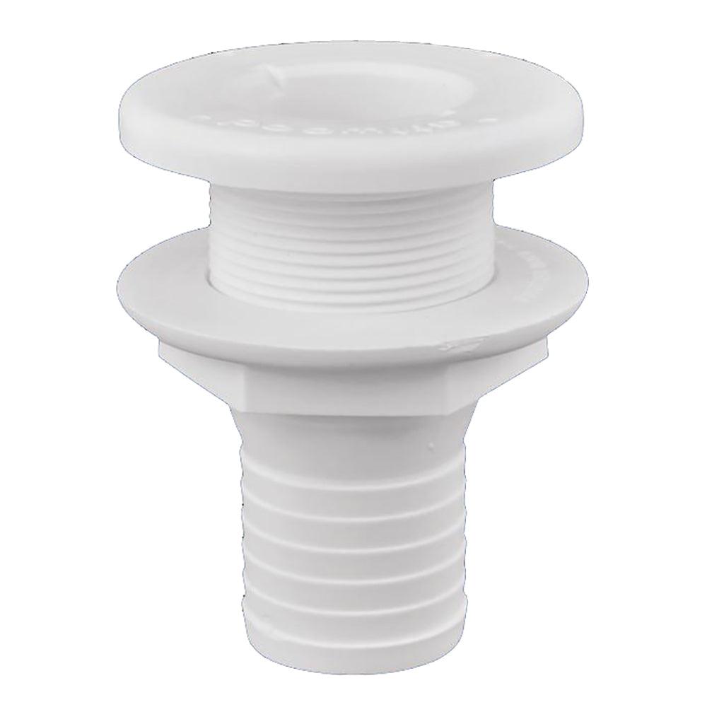 Attwood Plastic Thru-Hull Fitting - 1-1/2" - White - Kesper Supply