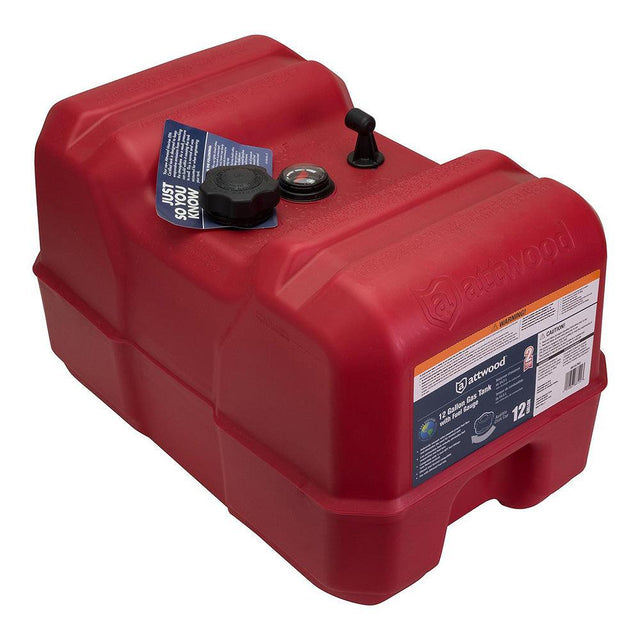 Attwood Portable Fuel Tank - 12 Gallon w/Gauge - Kesper Supply