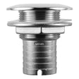 Attwood Stainless Steel Thru-Hull Short Straight Barbed - 1-1/2" Inner Diameter - Kesper Supply