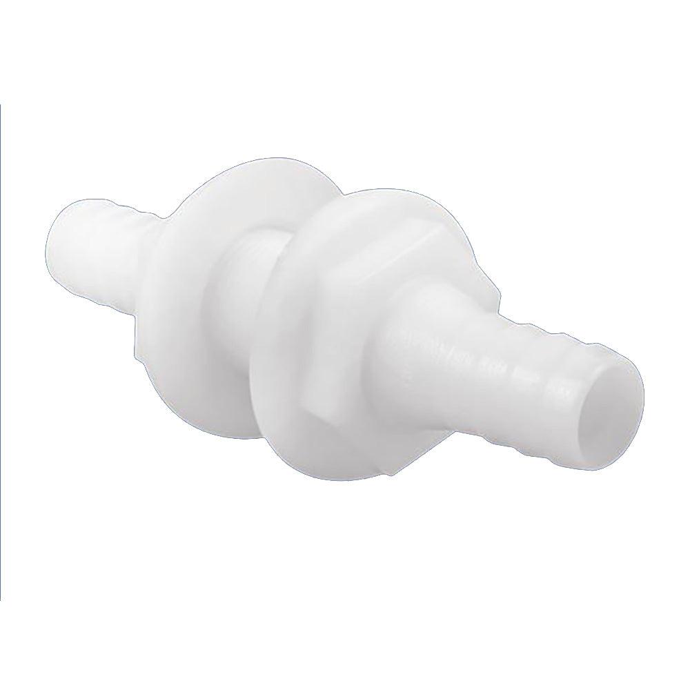 Attwood White Plastic Double Ended Connector - 3/4" Inner Diameter - Kesper Supply