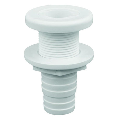 Attwood White Plastic Thru-Hull Fitting - 1-1/8" Inner Diameter - Kesper Supply