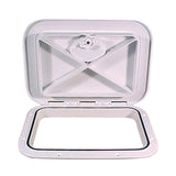 Beckson 11" x 15" Flush Hatch White - ASA Material - Acrylonitrile Styrene Acrylate - Kesper Supply