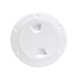 Beckson 4" Smooth Center Screw-Out Deck Plate - White - Kesper Supply