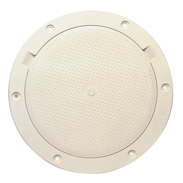 Beckson 8" Non-Skid Pry-Out Deck Plate - Beige - Kesper Supply