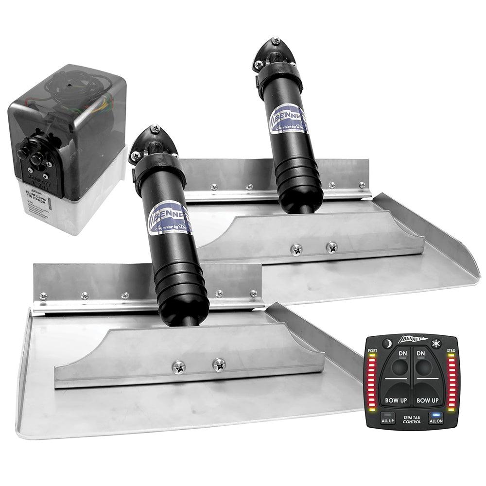 Bennett 12x12 Hydraulic Trim Tab System w/One Box Indication - Kesper Supply