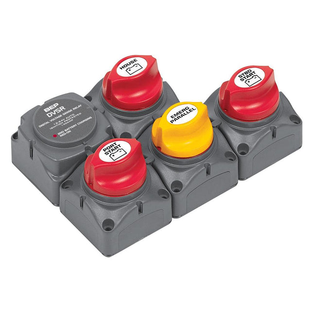 BEP Battery Distribution Cluster f/Twin Inboard Engines w/Three Battery Banks - Kesper Supply